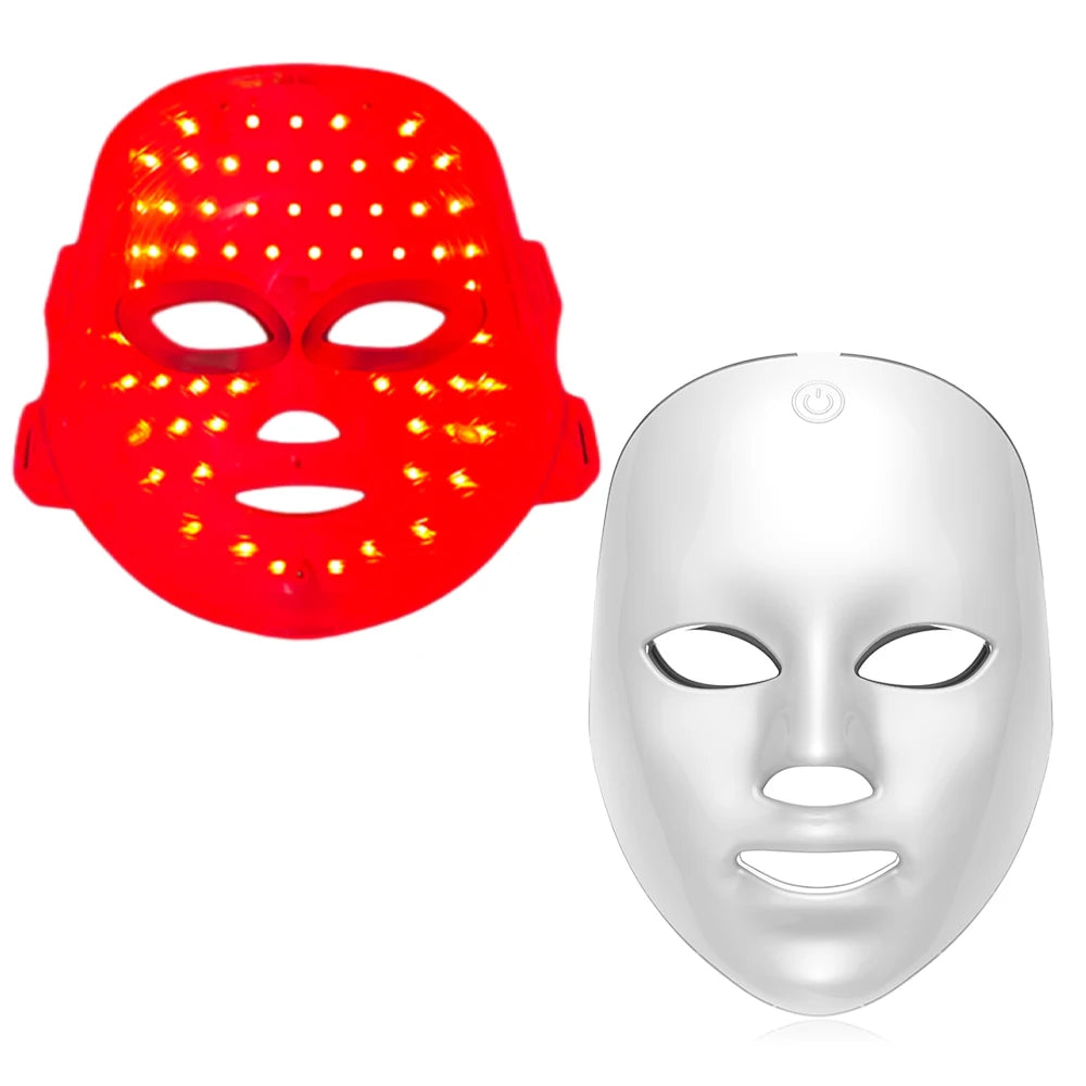 7-Color LED Light Therapy Face Mask – Wireless & Rechargeable
