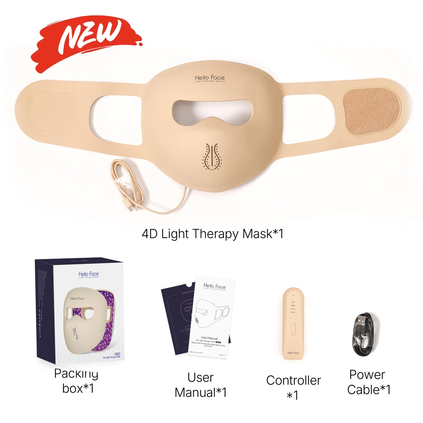 Hello Face M300 4D LED Light Therapy Mask