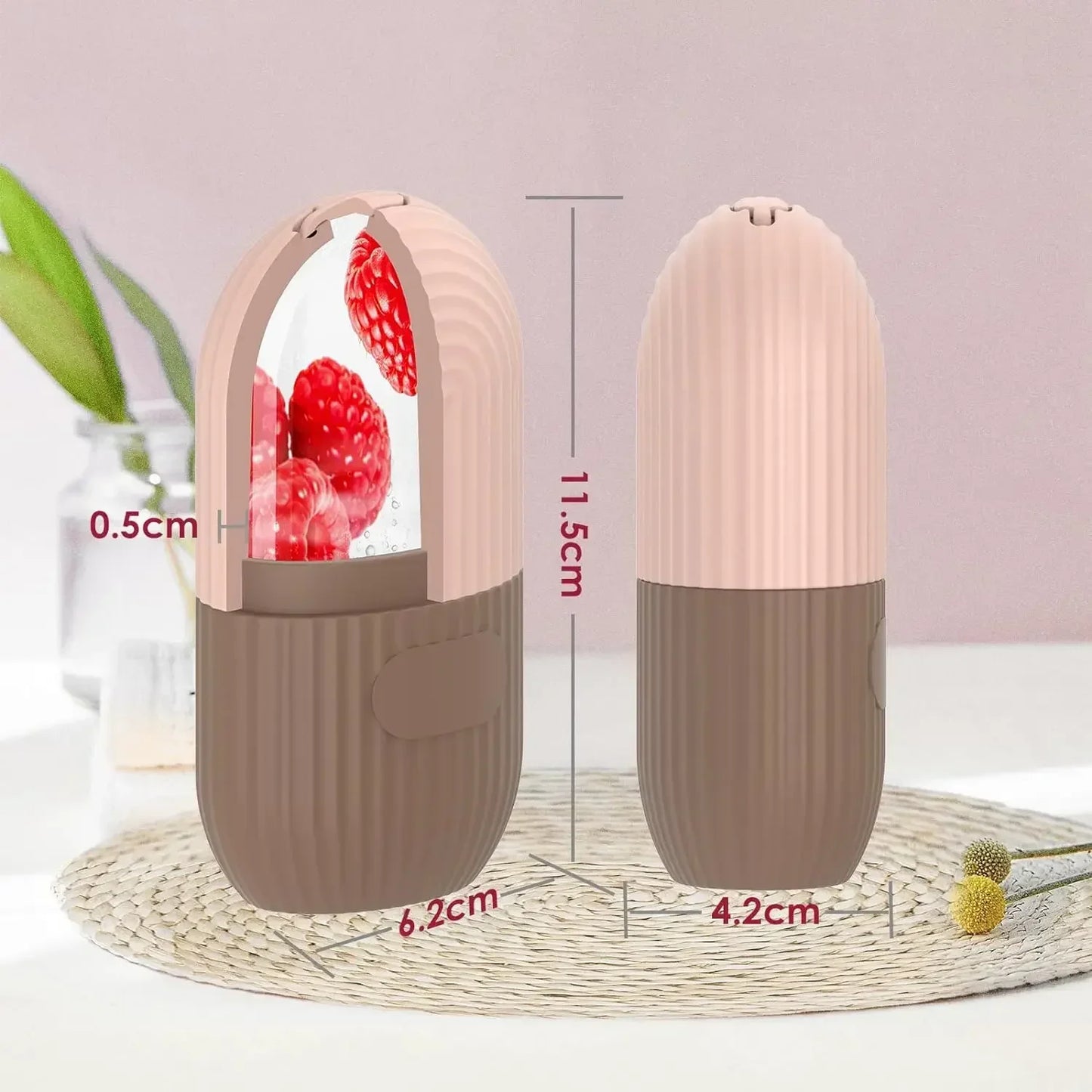 Ice Roller Facial Massager – De-Puff, Tighten & Brighten
