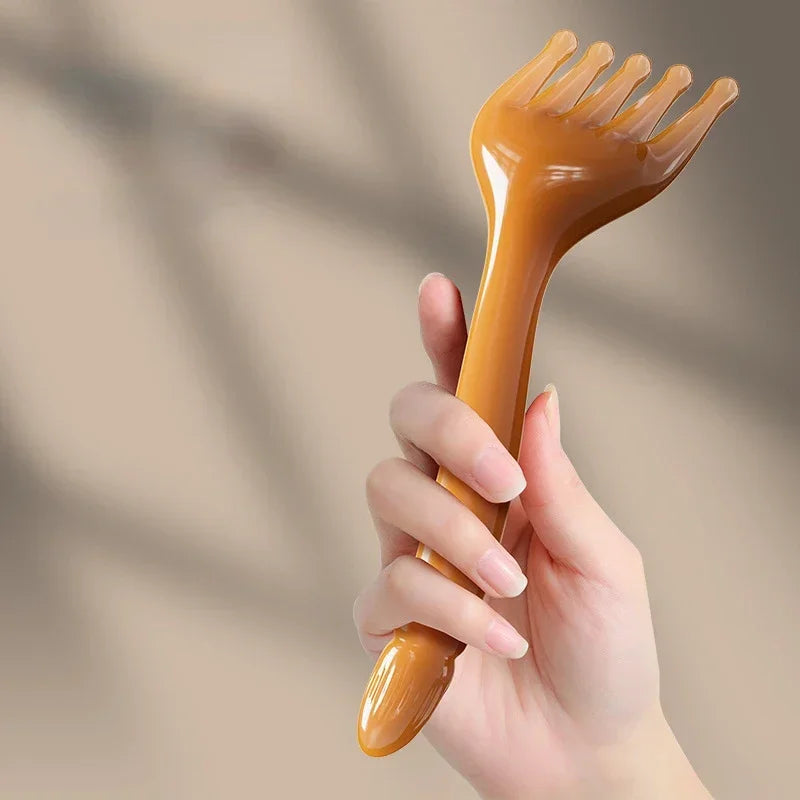 Resin 5-Claw Head & Body Massager – Scalp Gua Sha Scraping Tool