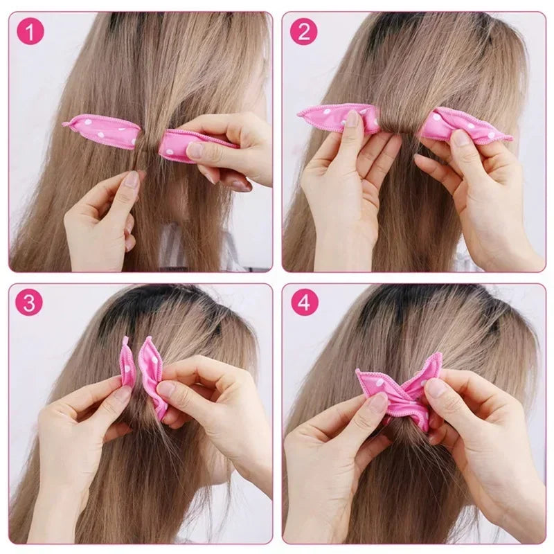 Soft Foam Pillow Hair Rollers – 10-Pack Sleep-Friendly Curlers