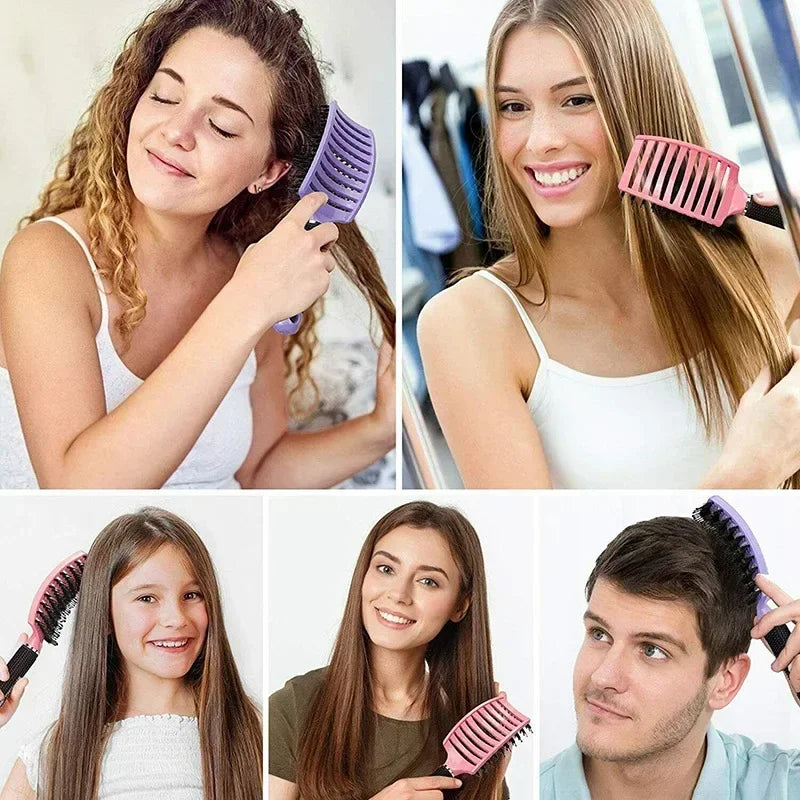 Scalp Massage Hair Brush – Anti-Static Detangling Comb for All Hair Types