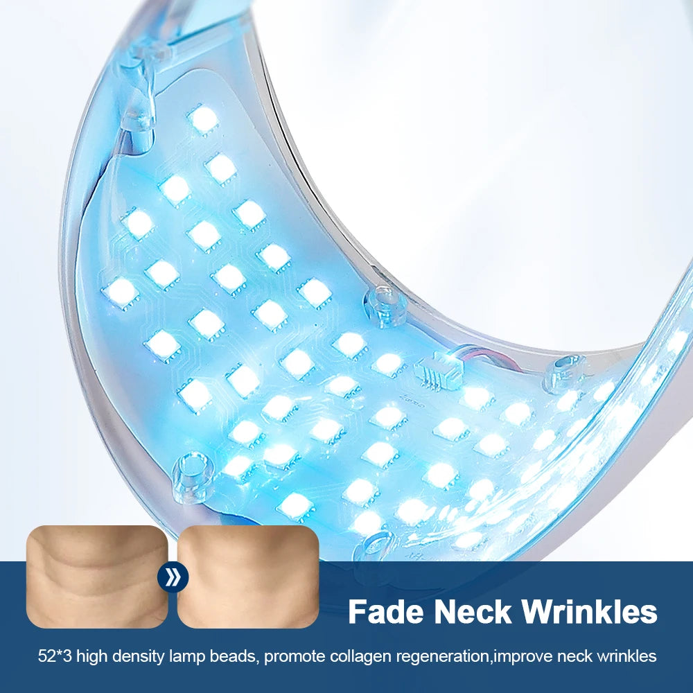 LED Neck Mask – 7-Color Photon Therapy for Anti-Wrinkle & Skin Brightening