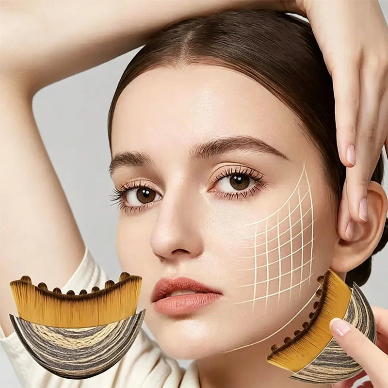 Lymphatic Contour Face Brush – Sculpting & Drainage Massager