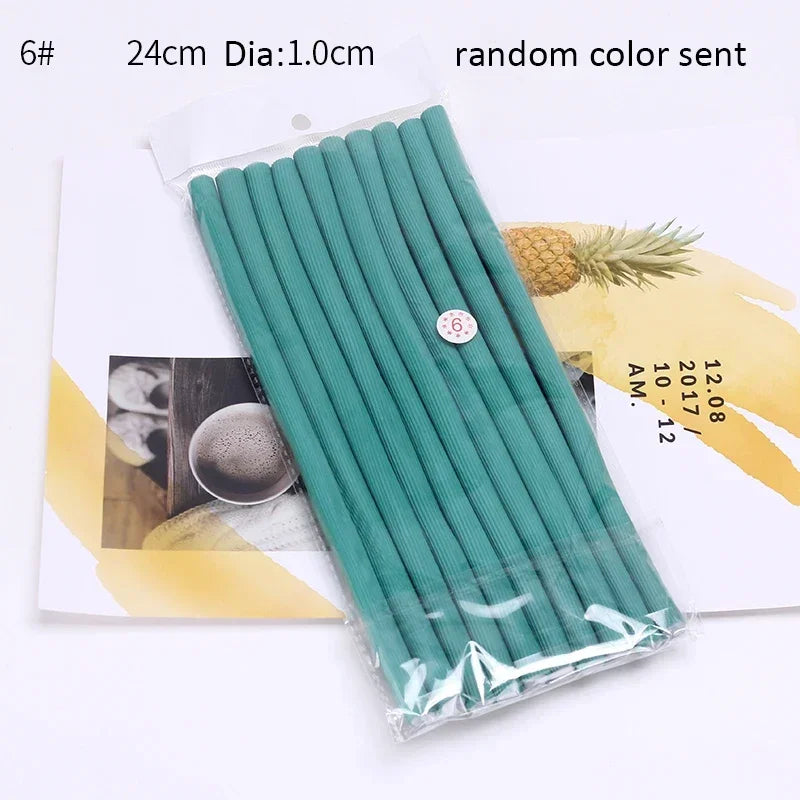 Soft Foam Bendy Hair Rollers – 10-Pack No Heat Curlers