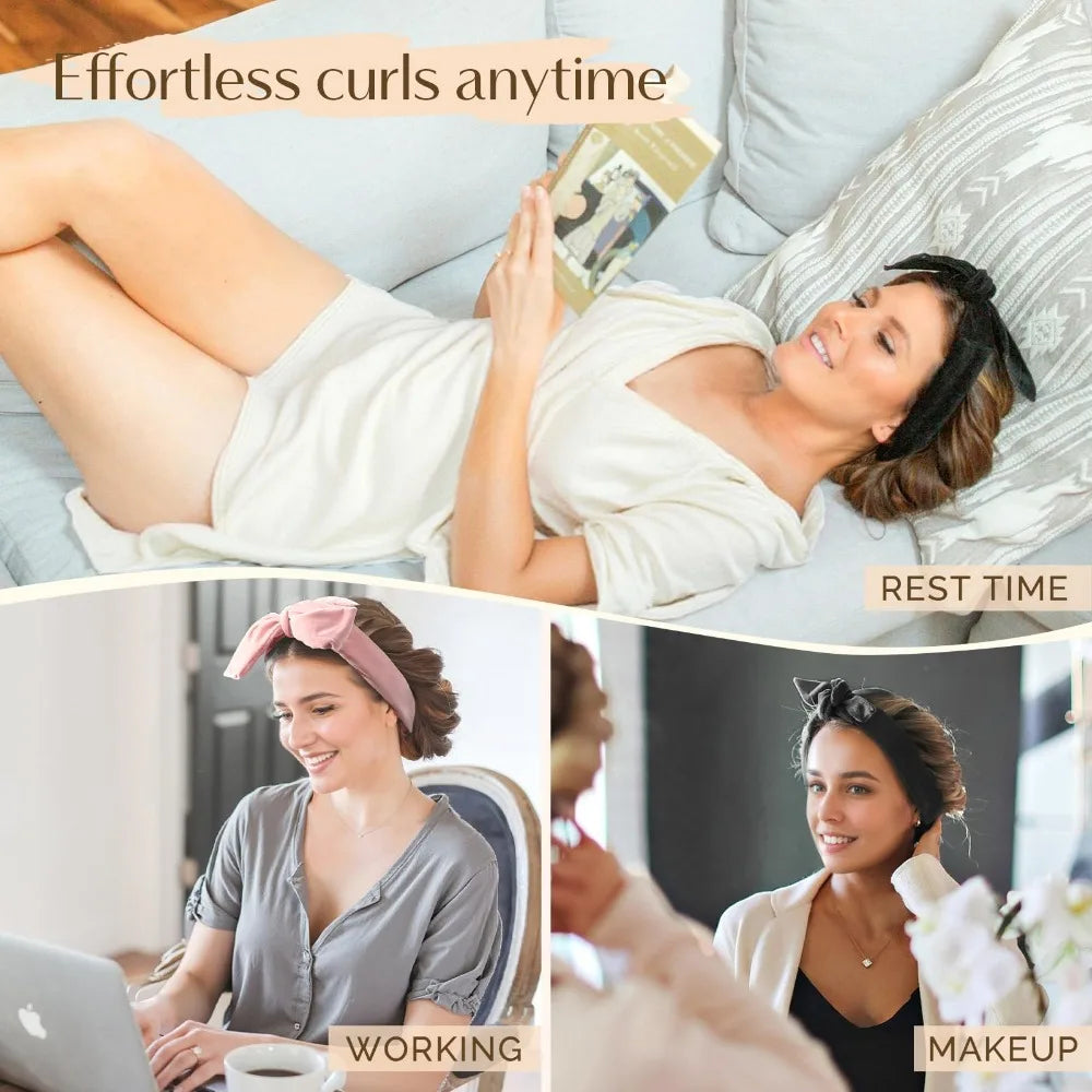 Heatless Curling Headband Set – No Heat Hair Curlers for Overnight Curls