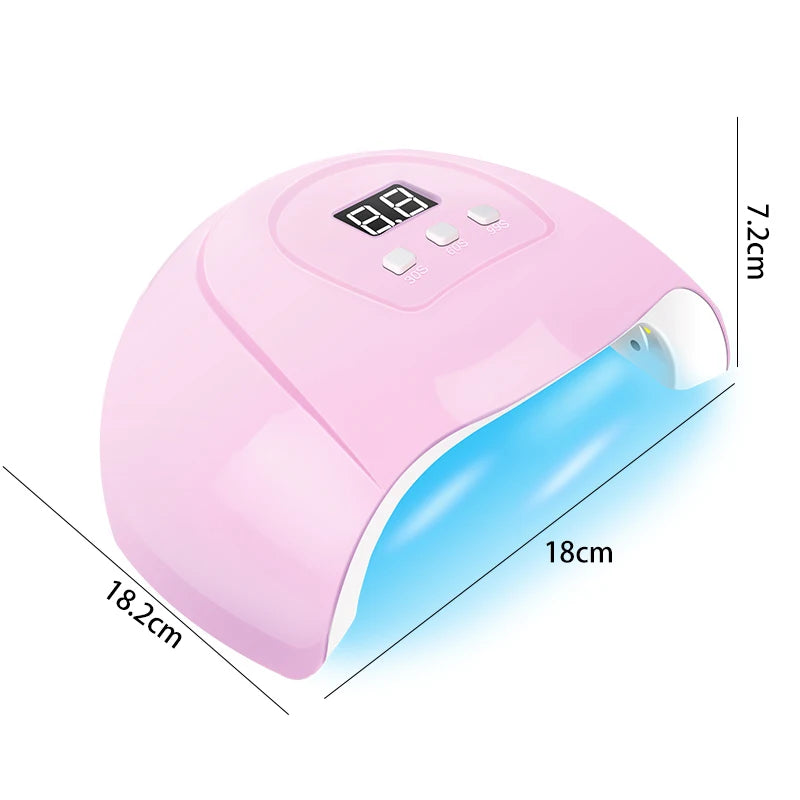 Complete Gel Nail Kit – UV Lamp, Electric Drill, 10 Colors & Base/Top Coat