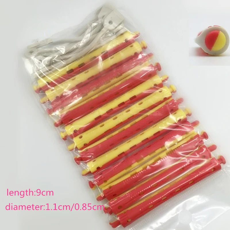 12-Pack Heatless Hair Curlers – Flexi Rod Pull-Core Rollers