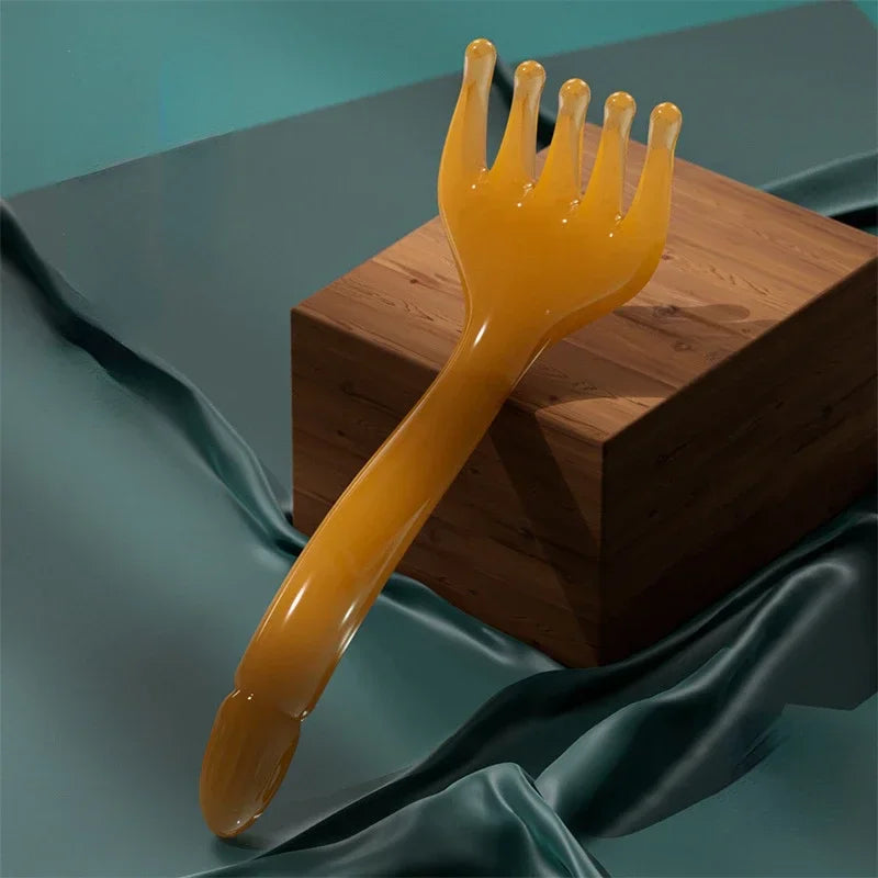 Resin 5-Claw Head & Body Massager – Scalp Gua Sha Scraping Tool