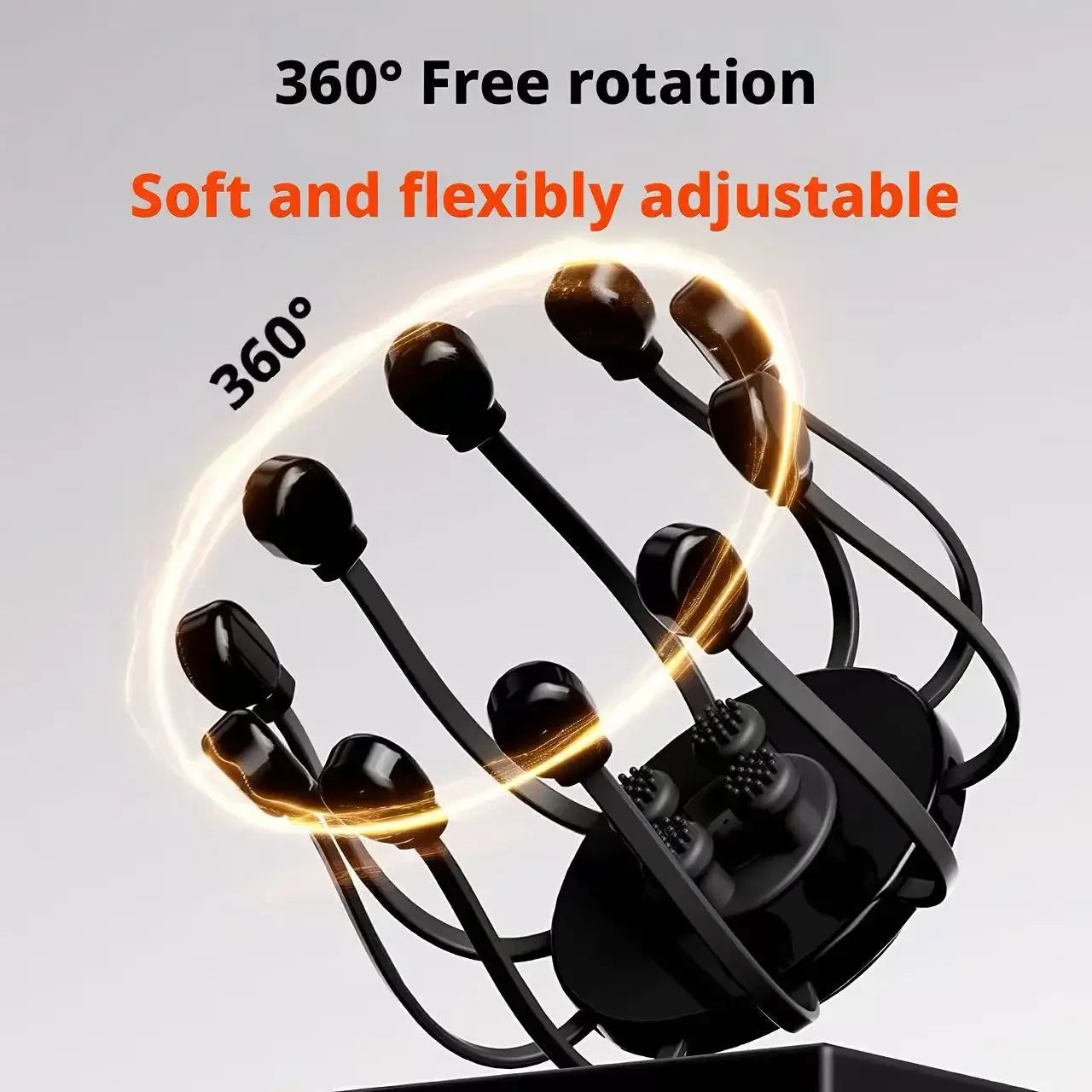 Electric Octopus Head Massager – 360° Scalp Relaxation Device