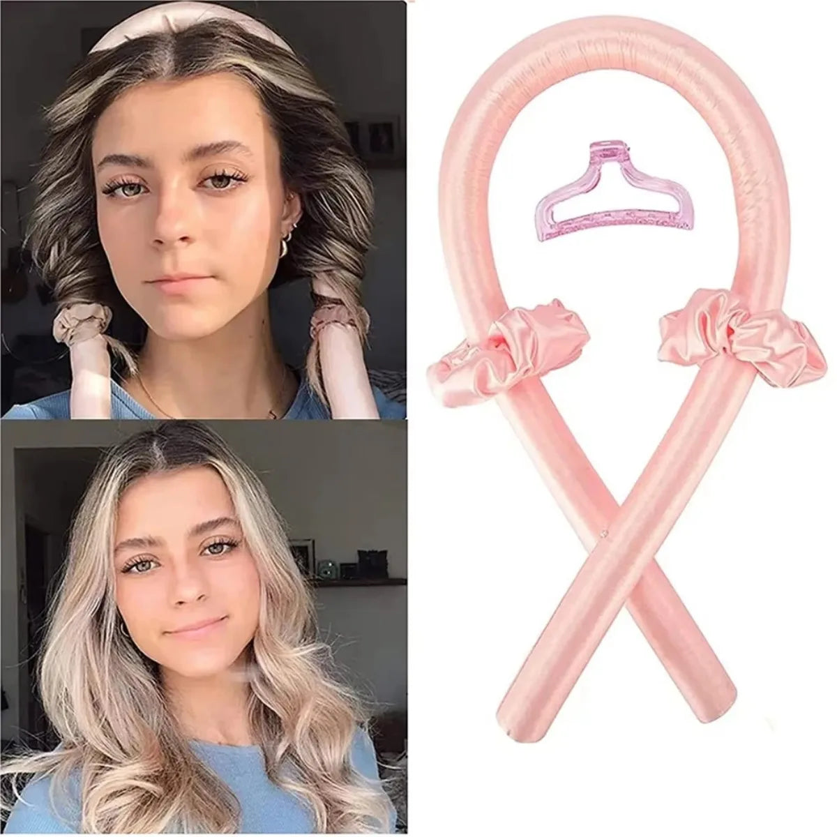 Heatless Curling Rod Headband – No Heat Silk Curls Hair Roller