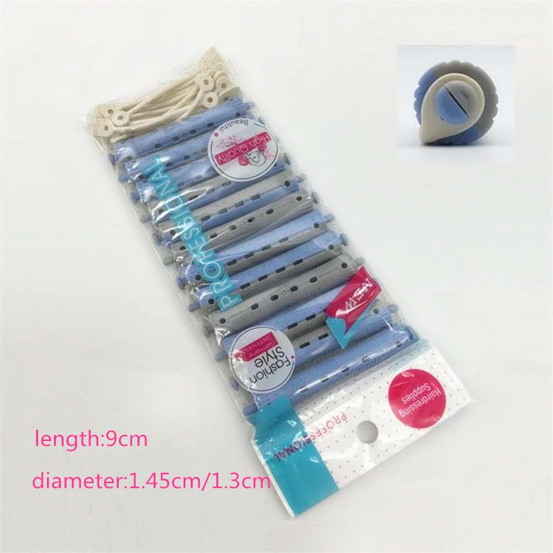 12-Pack Heatless Hair Curlers – Flexi Rod Pull-Core Rollers