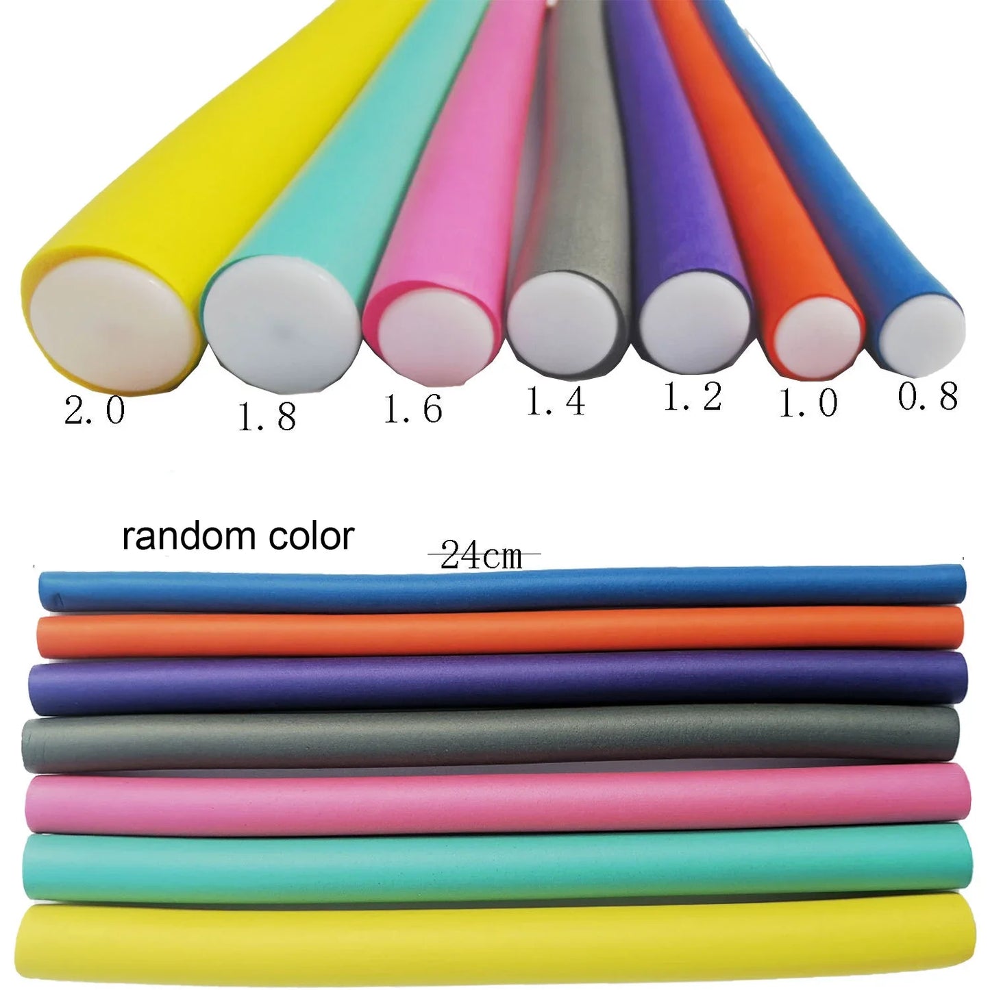 Soft Foam Bendy Hair Rollers – 10-Pack No Heat Curlers