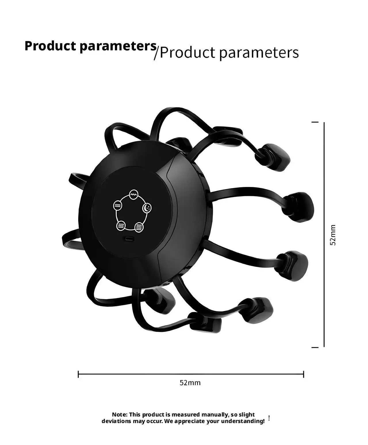 Electric Octopus Head Massager – 360° Scalp Relaxation Device
