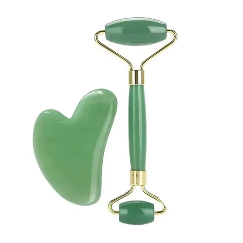Ice Face Roller & GuaSha Set - Facial Lifting & Contouring Tool.