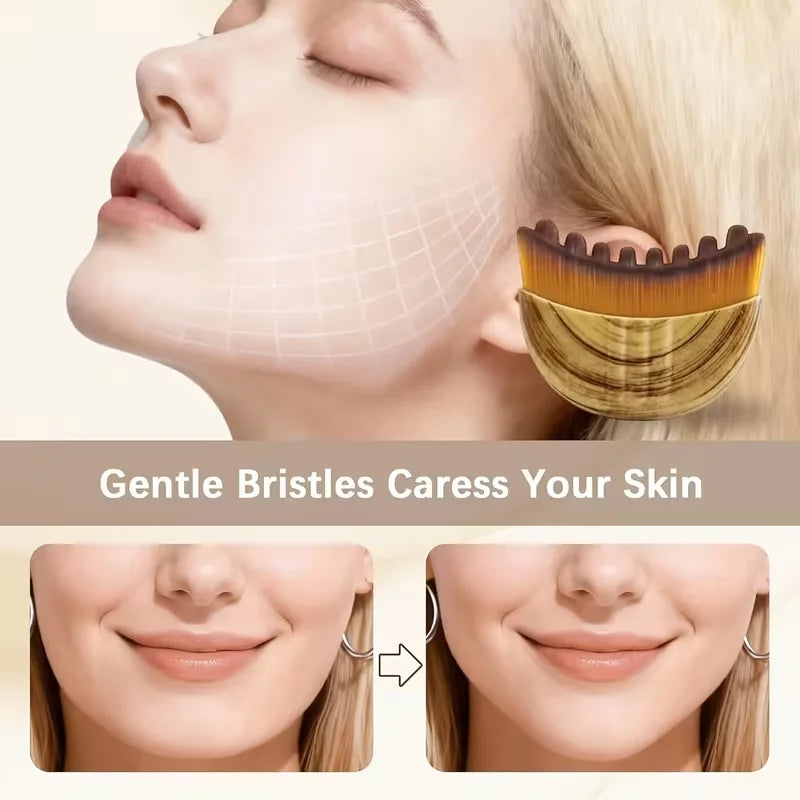 Lymphatic Drainage Contour Face Brush – Set of 2