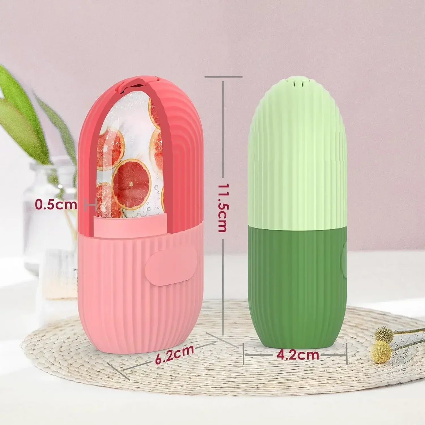 Ice Roller Facial Massager – De-Puff, Tighten & Brighten