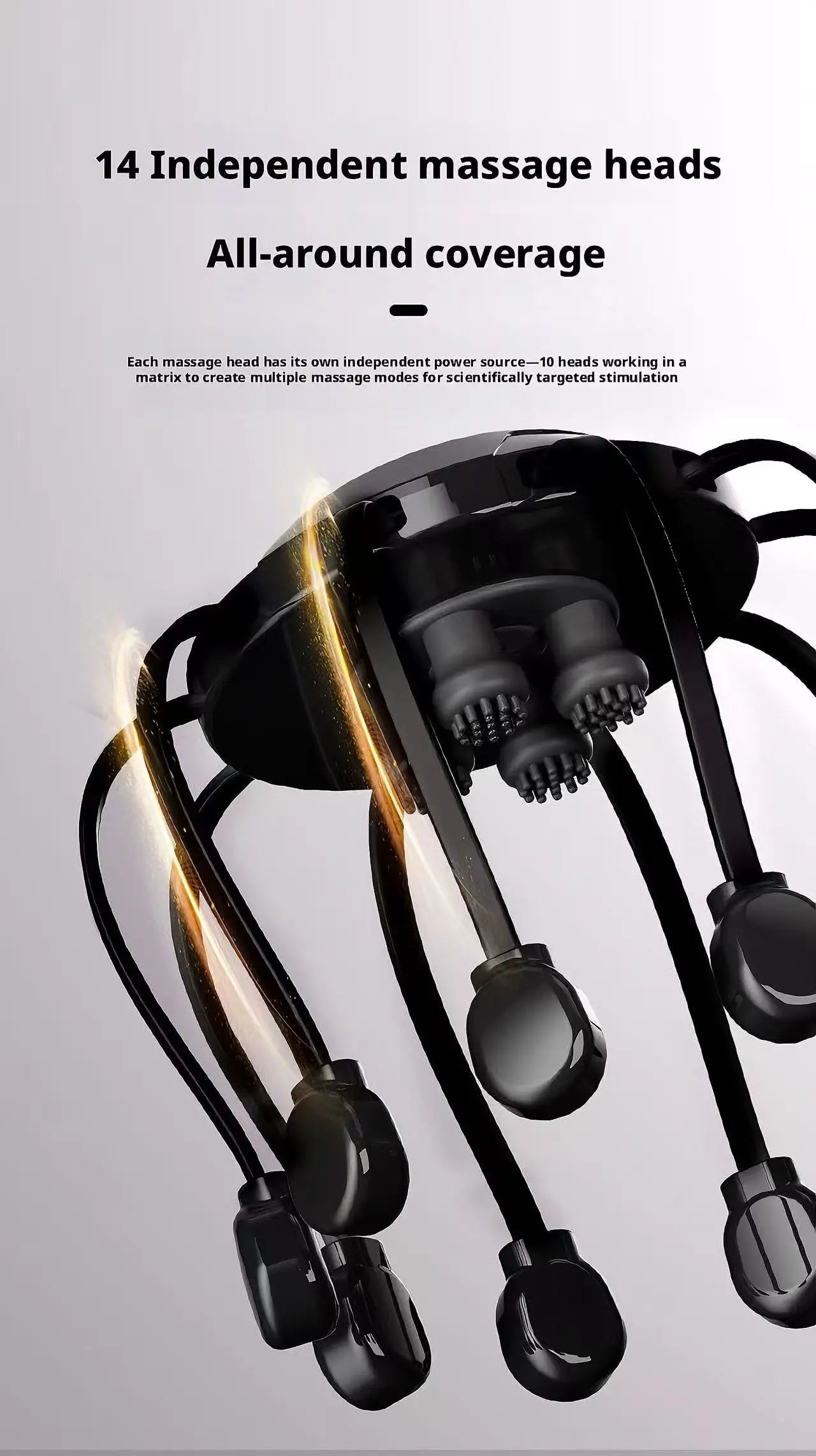 Electric Octopus Head Massager – 360° Scalp Relaxation Device