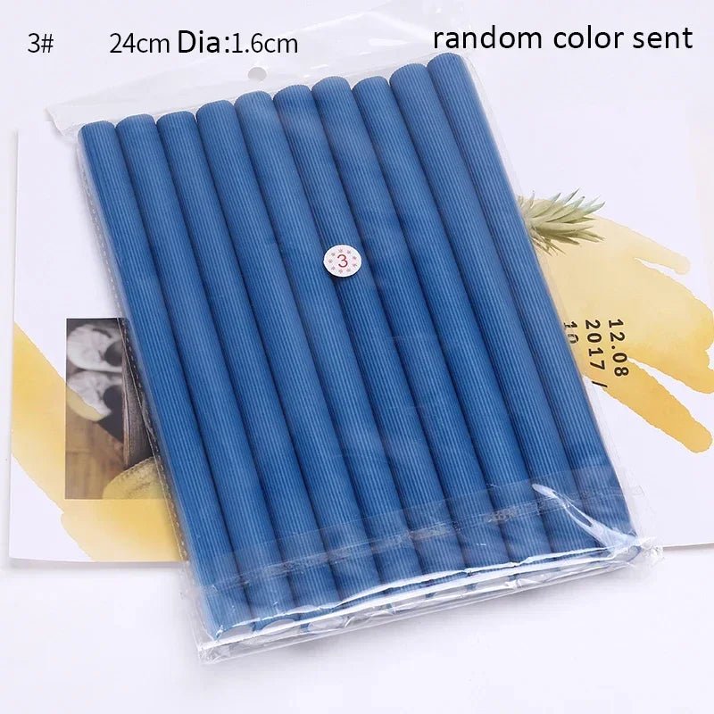 Soft Foam Bendy Hair Rollers – 10-Pack No Heat Curlers