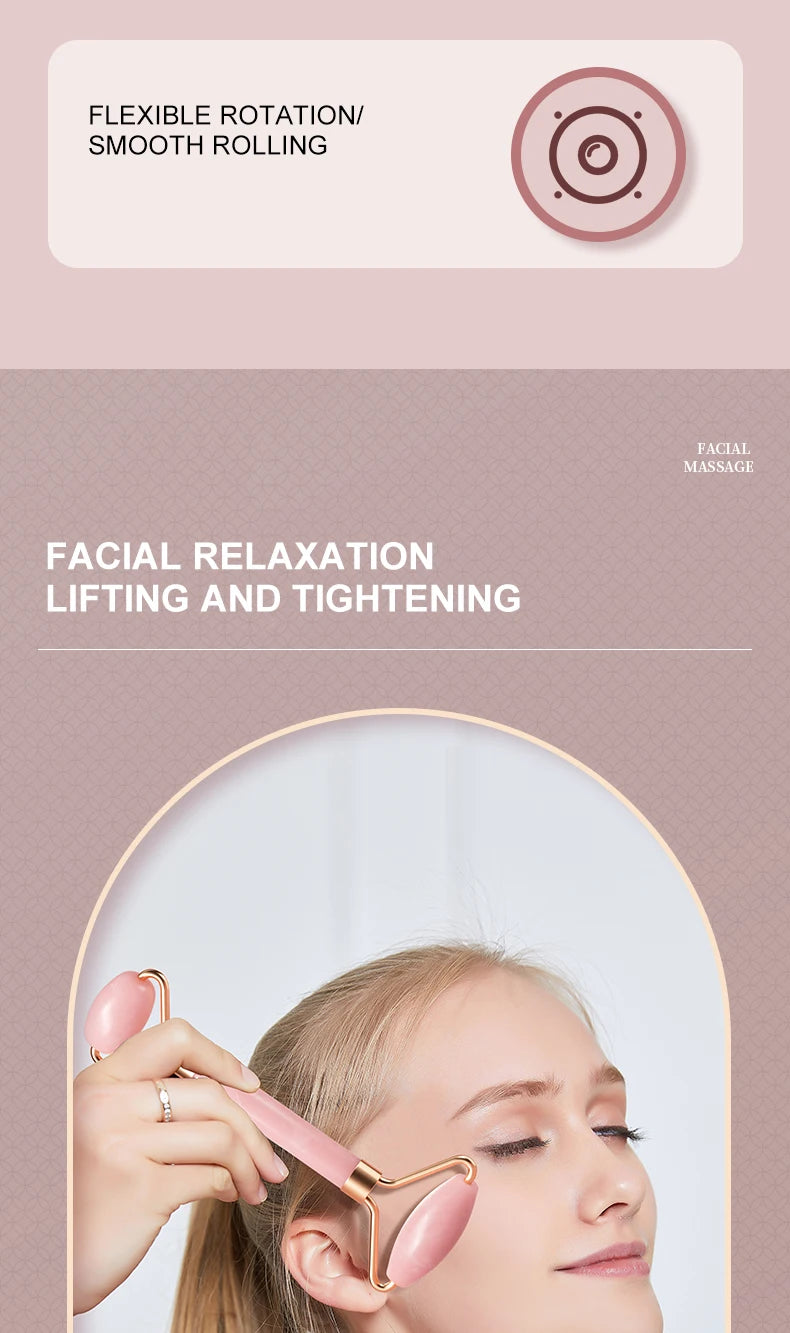 Resin Face & Neck Roller – Gua Sha Scraping Tool for Facial Massage & Skin Care