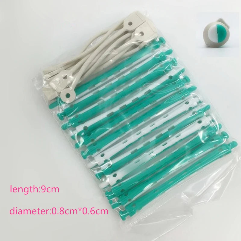 12-Pack Heatless Hair Curlers – Flexi Rod Pull-Core Rollers