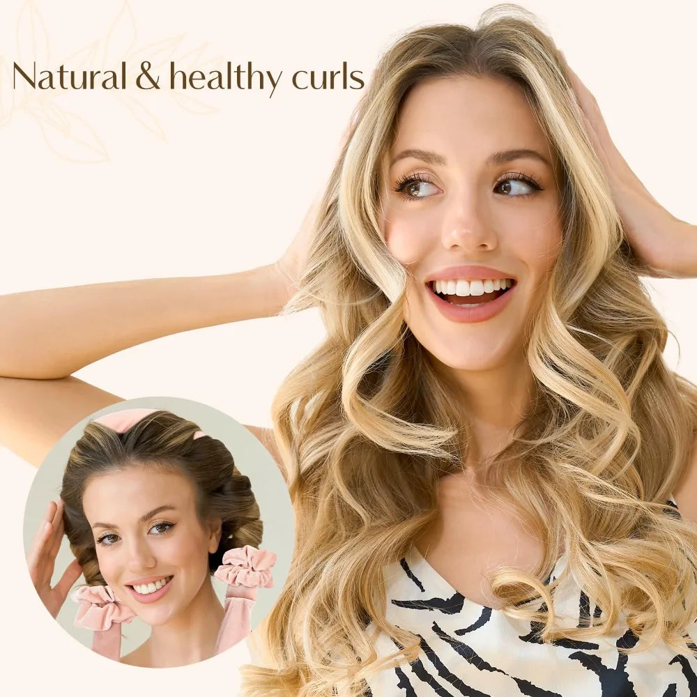 Heatless Curling Headband Set – No Heat Hair Curlers for Overnight Curls
