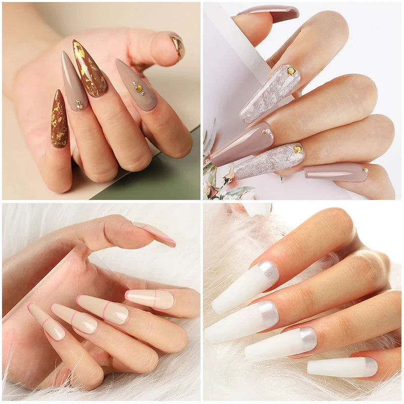 Complete Gel Nail Kit – UV Lamp, Electric Drill, 10 Colors & Base/Top Coat