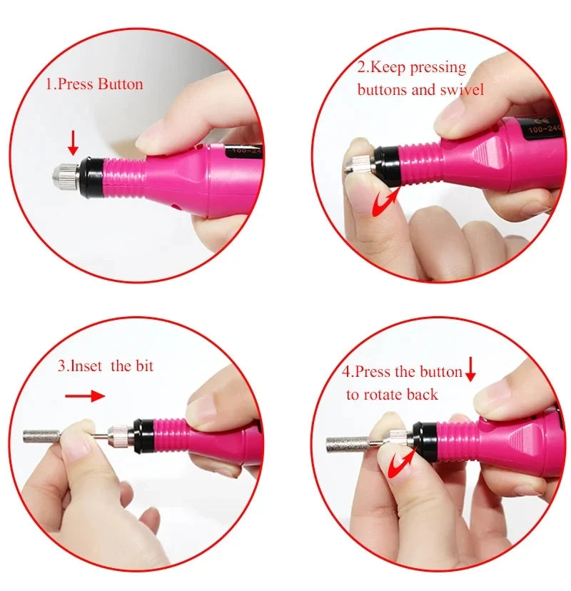 Complete Gel Nail Kit – UV Lamp, Electric Drill, 10 Colors & Base/Top Coat