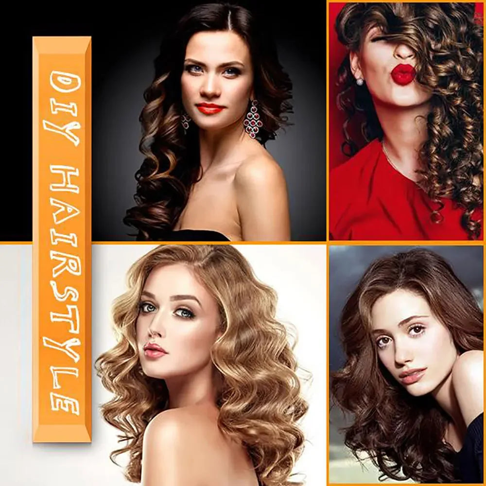Soft Foam Bendy Hair Rollers – 10-Pack No Heat Curlers