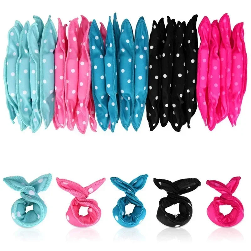 Soft Foam Pillow Hair Rollers – 10-Pack Sleep-Friendly Curlers