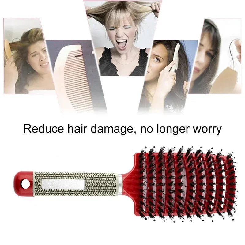 Scalp Massage Hair Brush – Anti-Static Detangling Comb for All Hair Types