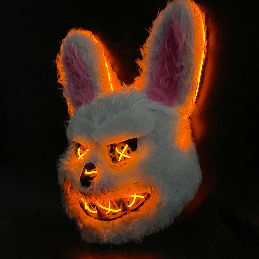 LED Halloween Animal Face Mask – Rabbit & Bear