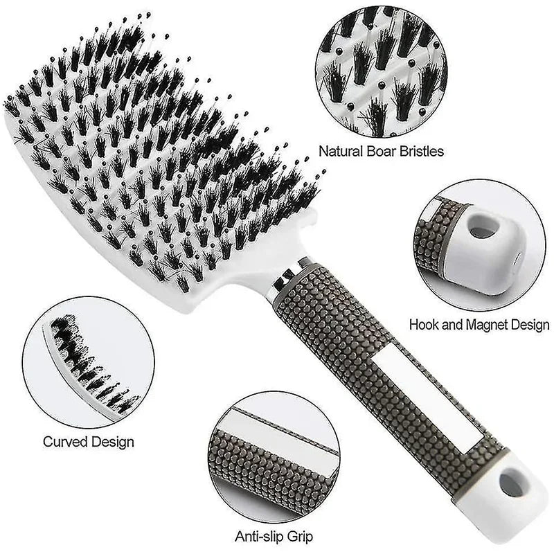 Scalp Massage Hair Brush – Anti-Static Detangling Comb for All Hair Types