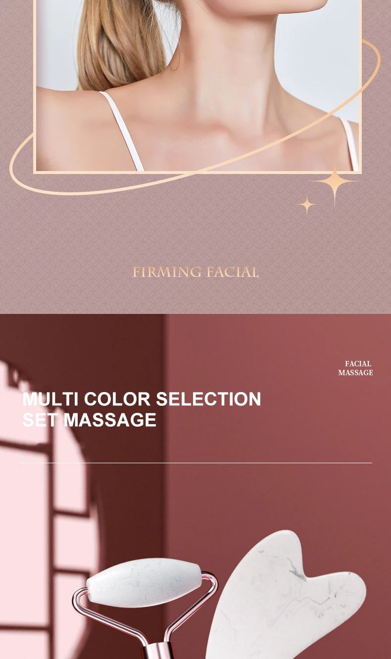 Resin Face & Neck Roller – Gua Sha Scraping Tool for Facial Massage & Skin Care