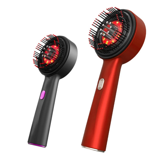 Electric Scalp Massager & Hair Growth Comb – LED Light Therapy