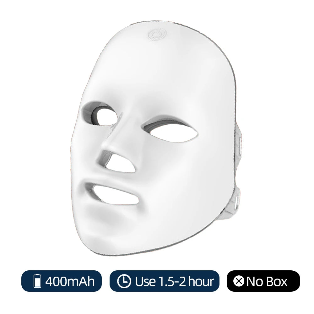 7-Color LED Light Therapy Face Mask – Wireless & Rechargeable