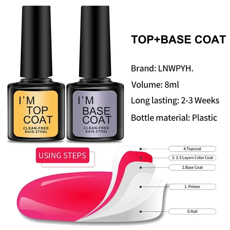 Complete Gel Nail Kit – UV Lamp, Electric Drill, 10 Colors & Base/Top Coat