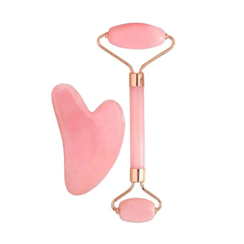 Ice Face Roller & GuaSha Set - Facial Lifting & Contouring Tool.