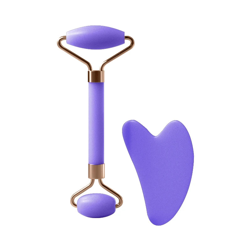 Resin Face & Neck Roller – Gua Sha Scraping Tool for Facial Massage & Skin Care