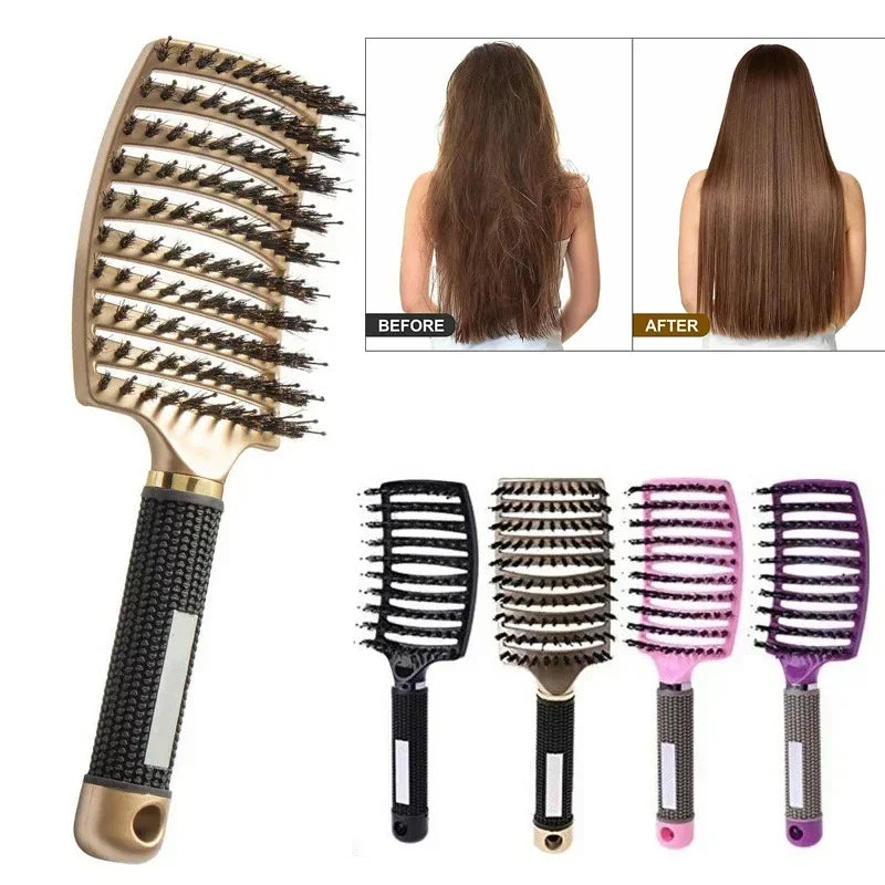 Scalp Massage Hair Brush – Anti-Static Detangling Comb for All Hair Types