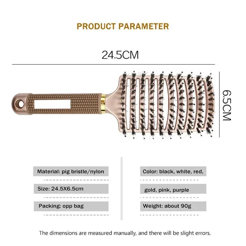 Scalp Massage Hair Brush – Anti-Static Detangling Comb for All Hair Types