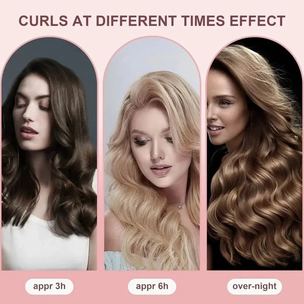 Heatless Curling Rod – Soft Flex Foam Roller for Overnight Curls (All Hair Types)