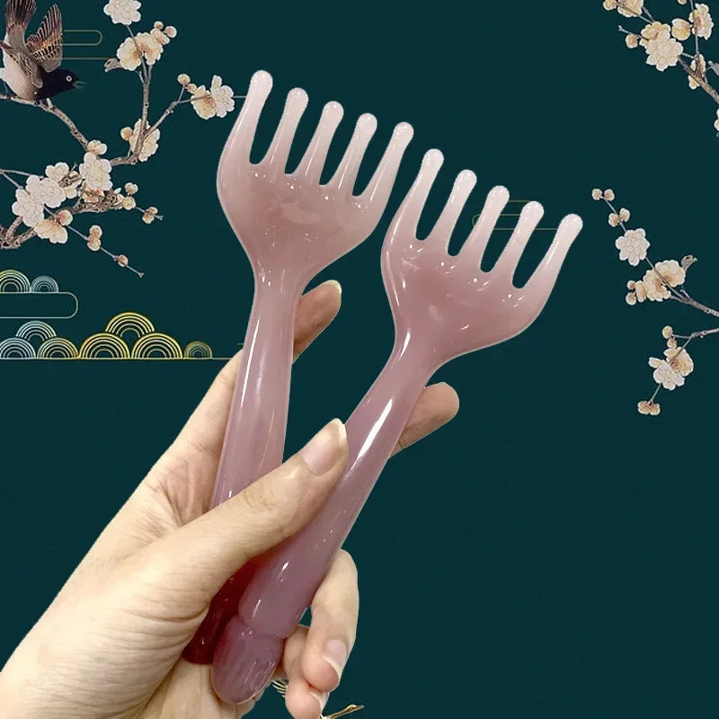 Resin 5-Claw Head & Body Massager – Scalp Gua Sha Scraping Tool