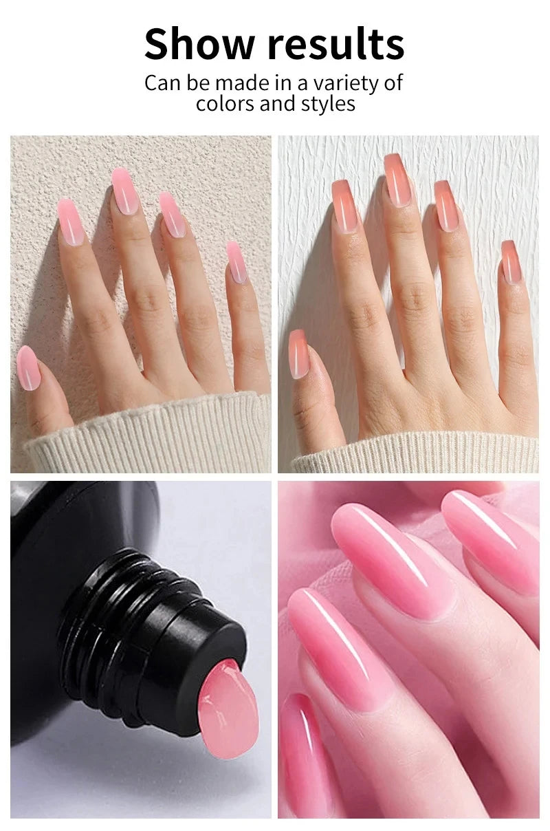 Complete Gel Nail Kit – UV Lamp, Electric Drill, 10 Colors & Base/Top Coat