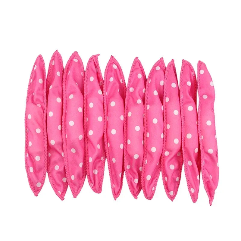 Soft Foam Pillow Hair Rollers – 10-Pack Sleep-Friendly Curlers